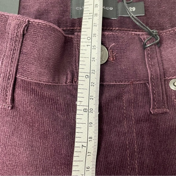 Club Monaco Super Slim Fit Corduroy Pants Burgundy - Picture 12 of 15